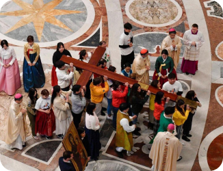 The delivery of the young cross and the redemption of the Roman people in Lisbon